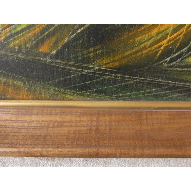 1960s "Fisherfolk" Maritime Oil Painting by Moshe Katz, Framed For Sale In San Francisco - Image 6 of 8