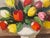 Modern Small Vintage Flower Painting With Tulips Signed For Sale - Image 3 of 8