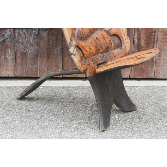 Late 20th Century African Tribal Elephant Chair For Sale - Image 10 of 13
