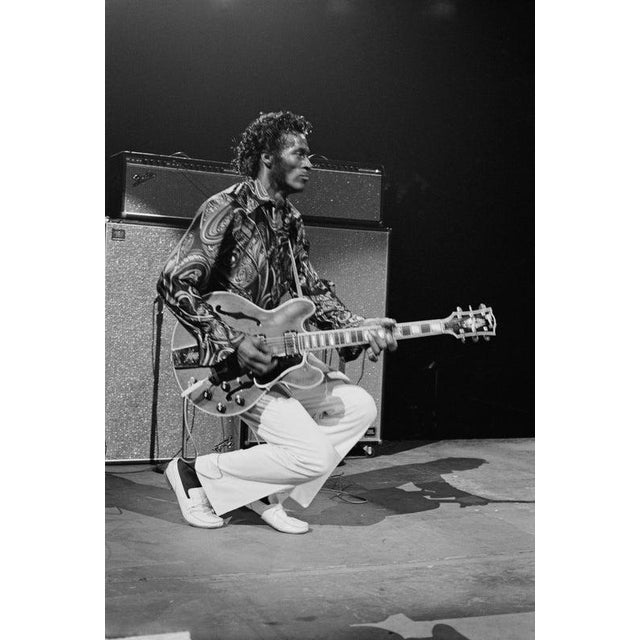 Chuck Berry American singer and musician Chuck Berry (1926 - 2017) performs at Madison Square Garden in New York City,...