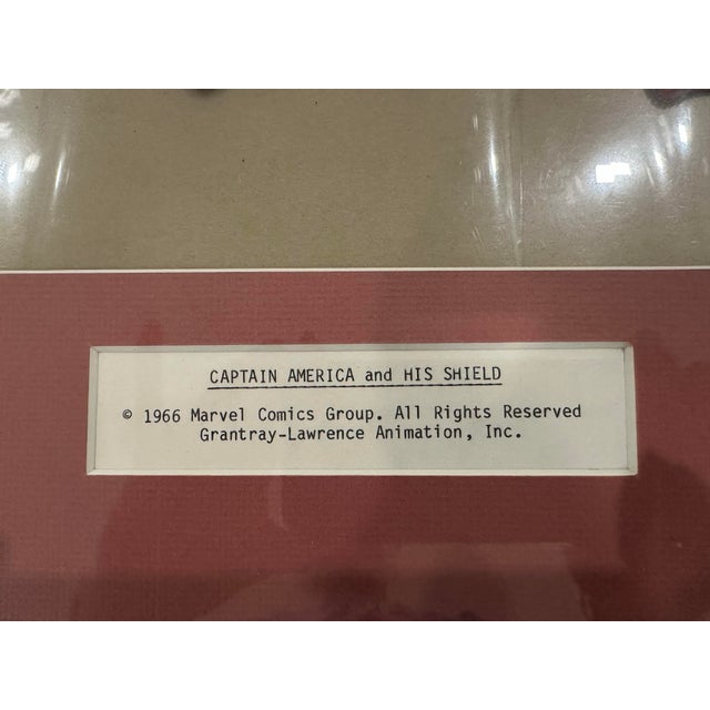 Drawing/Sketching Materials 1960s Captain America, Marvel Animation Cel For Sale - Image 7 of 7