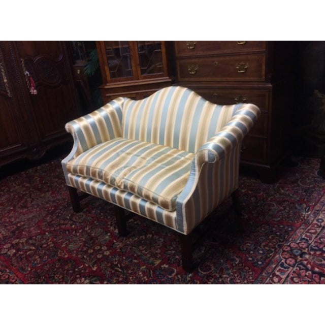 Vintage Settee, Camel Back Sofa For Sale - Image 13 of 14