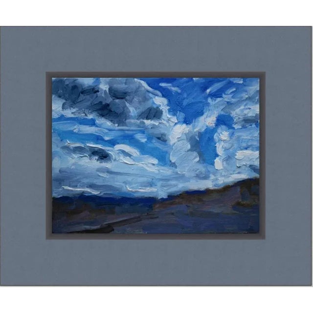 Quiet Places & Desertscapes — Cloudscape, Nevada Original oil painting by L. Haas, 8 x 6 in unframed linen panel, signed....
