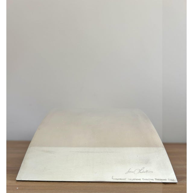 Pair of Signed Cormorano Collezione Lino Sabattini Bregnano Italy Silver Plated Candle Holders or Vases For Sale In New York - Image 6 of 9