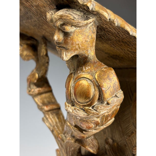 Mid 19th Century 19th Century Renaissance Revival Giltwood Griffin Wall Bracket For Sale - Image 5 of 15
