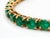 13.20 Carat Natural Zambian Emerald Tennis Bracelet in 18k Yellow Gold 7.5 Inch For Sale - Image 10 of 17