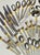 Mid-Century Modern 1990s Pfaltzgraff Golden Crossroads Stainless Steel Flatware - 61 Piece Set For Sale - Image 3 of 18