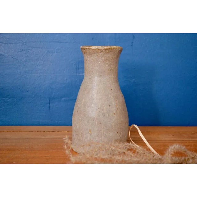 Bohemian Chamotte Clay Vase, 1960s For Sale - Image 4 of 7