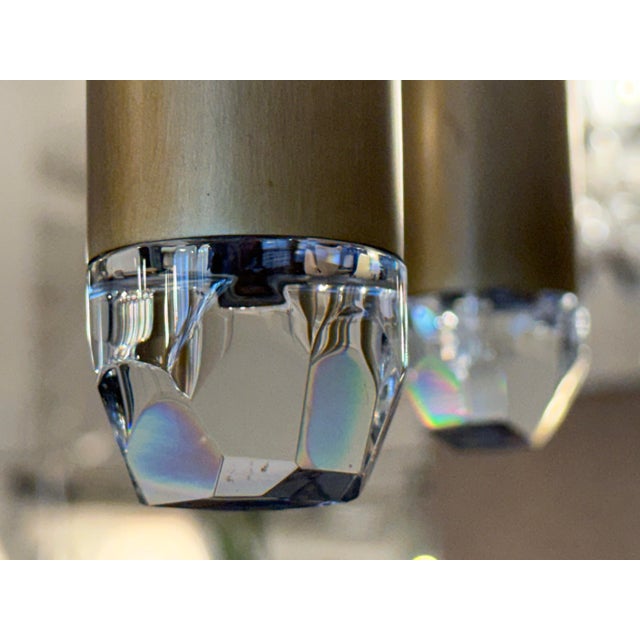 Black Jonathan Browning for Restoration Hardware Aquitaine Twelve Light Linear Chandelier For Sale - Image 8 of 12