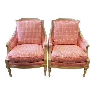 Early 21st Century Upholstered Accent Chairs by Hickory Chair Co - a Pair For Sale