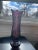 Beautiful Iridescent Amethyst Carnival Glass Vase. Glows beautifully in the sunlight.