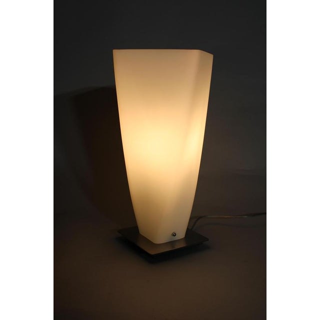 Italian Glass Table Lamp from Panzeri, 1990s For Sale - Image 9 of 10