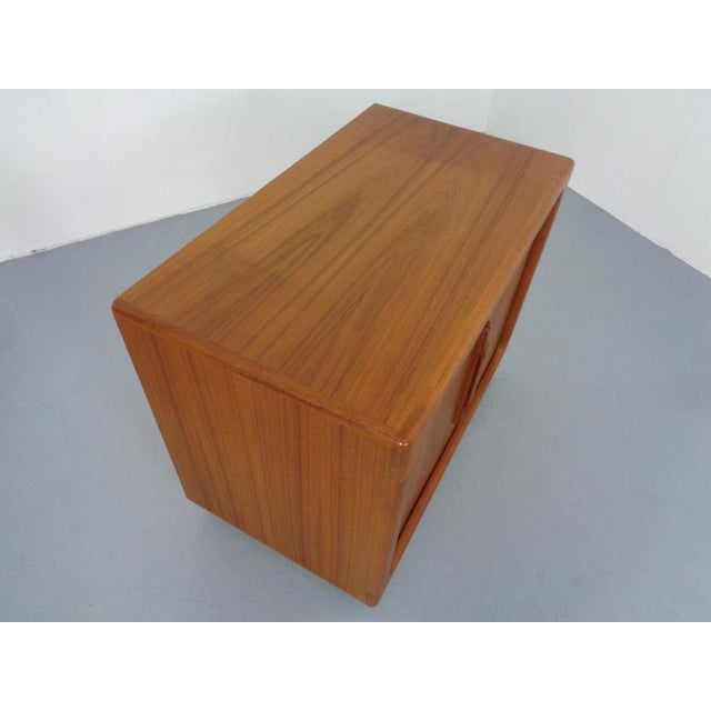 Teak Tambour Sideboard from Dyrlund, 1960s For Sale - Image 9 of 17