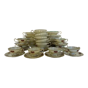 Vintage Castleton China Jubilee Tea Services, 39pcs.