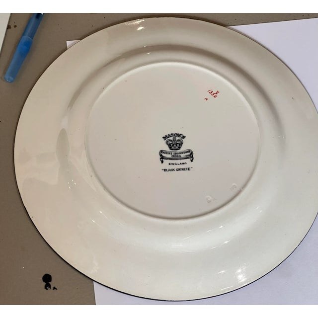 Mason's Ironstone Black Chinoiserie Set 17 Pieces For Sale - Image 9 of 13