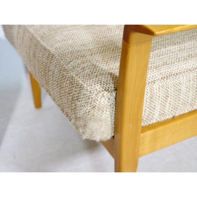 Mid-Century Cherry Wood Club Chairs by Klaus Warzecha for Wilhelm Knoll, 1970s, Set of 2 For Sale - Image 9 of 10
