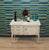 Chippendale White Gold Three Drawers Chest of Drawers, 1960s For Sale - Image 3 of 12