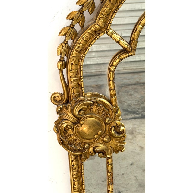 Fine French Régence / Neoclassical Style Giltwood Mirror Paris, circa 1925 For Sale - Image 11 of 18