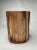 Mid-Century Modern Frenc;h Country Faux Bois Ceramic Vase, Brown & Cream For Sale - Image 3 of 9