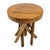 1990s Vintage Rustic Tree Branch Stump Wood Side Table For Sale - Image 5 of 8