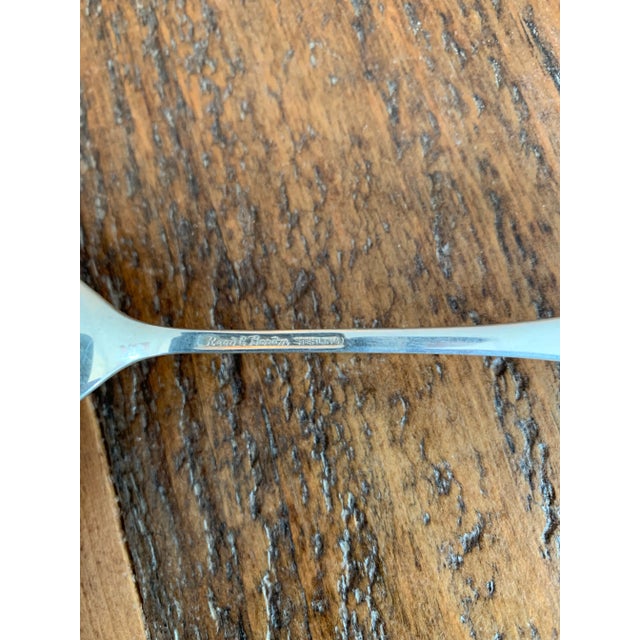 Vintage Gio Ponti for Reed Barton Style Diamond Sterling Silverware Flatware Service for Eight- 40 Pieces For Sale - Image 11 of 13