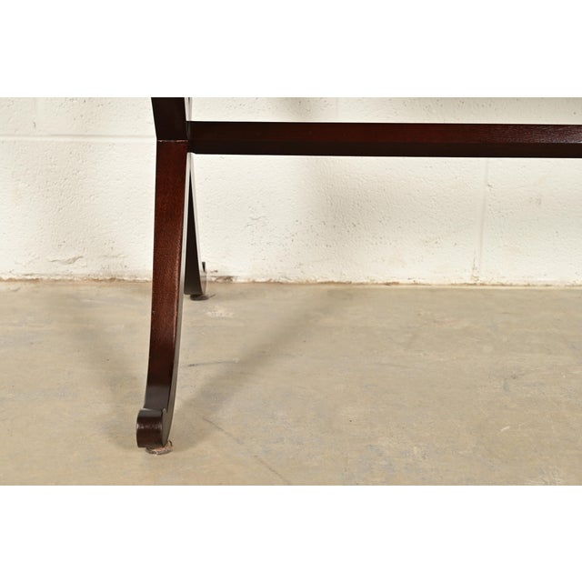 Barbara Barry for Baker Furniture Modern Regency Mahogany Side Table or Nightstand For Sale - Image 13 of 15