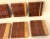 Vintage Wooden Cedar Coasters - Set of 8 For Sale - Image 4 of 6