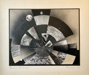 Vera Simons, Planetary Kaleidoscope, Photo Mosaic Collage Space Photograph, Feminist Aviator, 1983