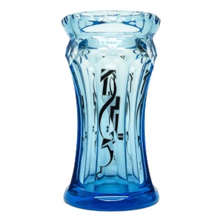 Art Deco Vase by a Cord, Czechoslovakia, 1930s For Sale