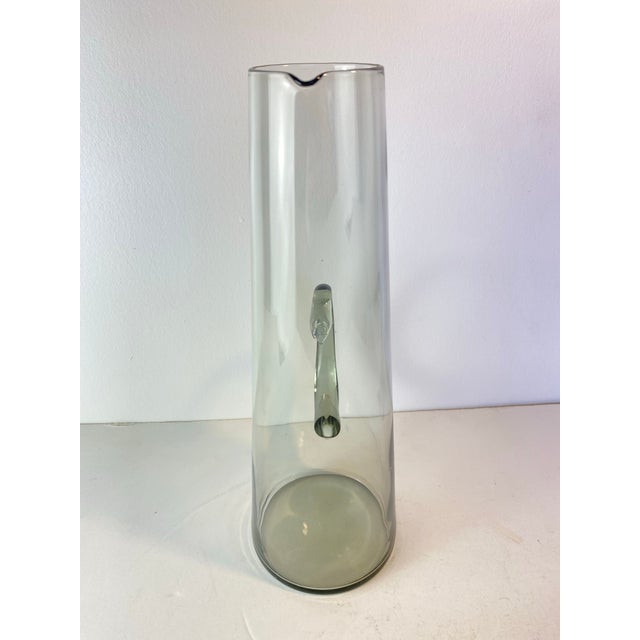 Holmegaard 1960s Danish Modern Per Lütken for Holmegaard Smoked Glass Martini Pitcher For Sale - Image 4 of 6