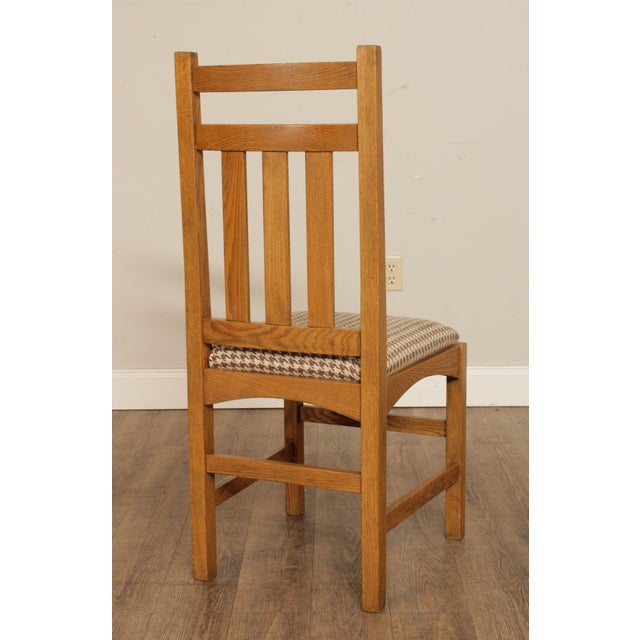 1990s Mission Style Oak Dining Chairs Set of 4 Chairish