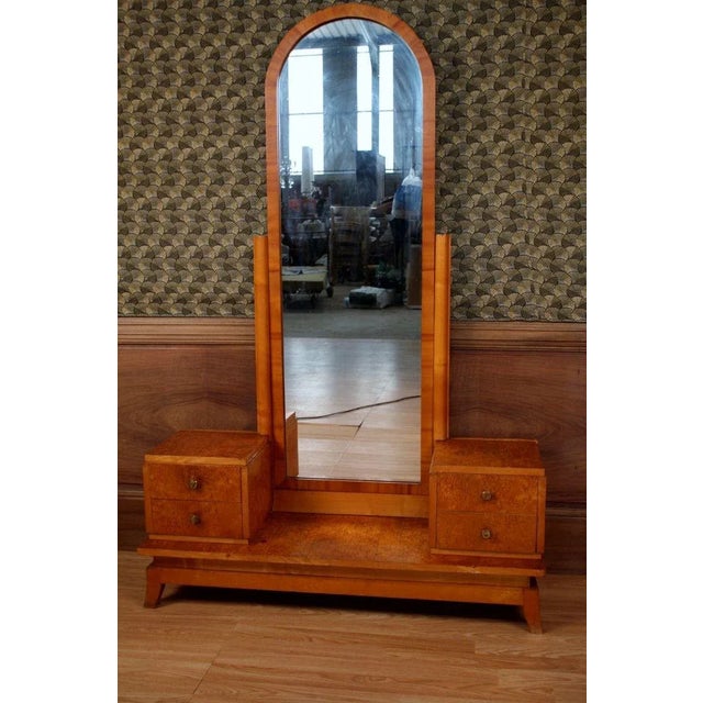 Art Deco Maple Veneer Dressing Table For Sale - Image 10 of 11