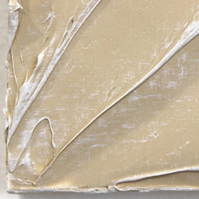 Thick Impasto Textured Minimalist Original Painting "Forces of Nature 20" Original Artwork by Len Klikunas For Sale - Image 4 of 10