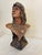 1900 - 1909 1900's Antique Chalkware Hiawatha Indian Bust Sculpture/Statue - Cigar Store Display For Sale - Image 5 of 9
