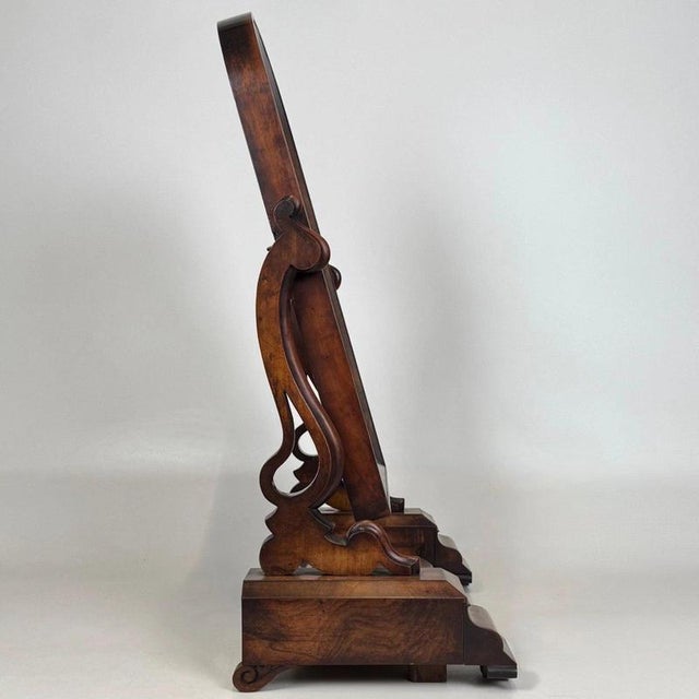 Antique English Mahogany Dressing Mirror, 1870s For Sale - Image 11 of 16