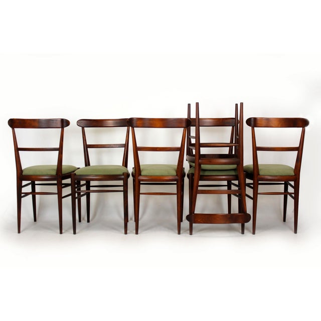 Mid-Century Modern Dining Set, Czechoslovakia, 1960s, Set of 7 For Sale - Image 6 of 18