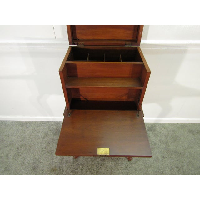 Henkel Harris Solid Cherry Wine Chest For Sale - Image 9 of 14