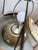 Pottery Barn Etched Nickel Table Lamp For Sale - Image 10 of 12