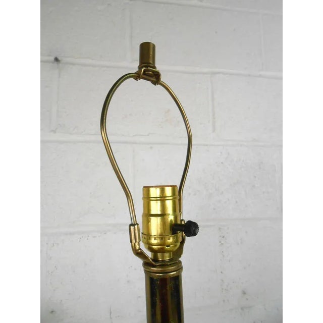 Mid-Century Brass and Lucite Floor Lamp For Sale - Image 5 of 8