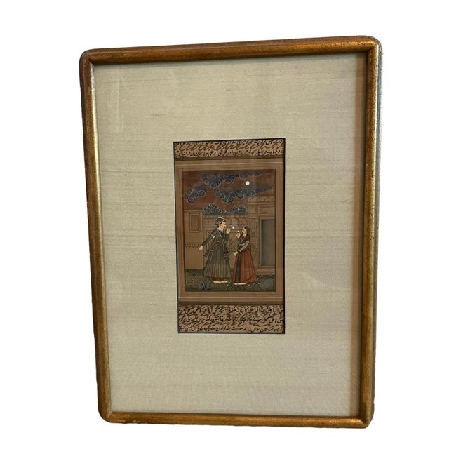 Persian Antique Indo-Persian, Manuscript Paintings. Set of 2. For Sale - Image 3 of 7