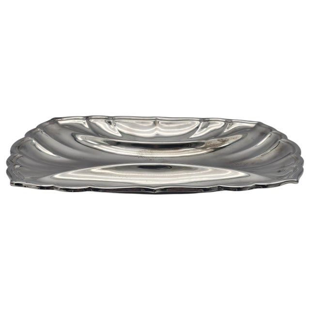 Silver Reed & Barton Chippendale-Style Silver Plate Three-Section Relish Dish, 10.5" For Sale - Image 8 of 9