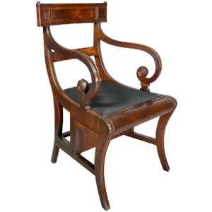 Regency Mahogany Metamorphic Armchair