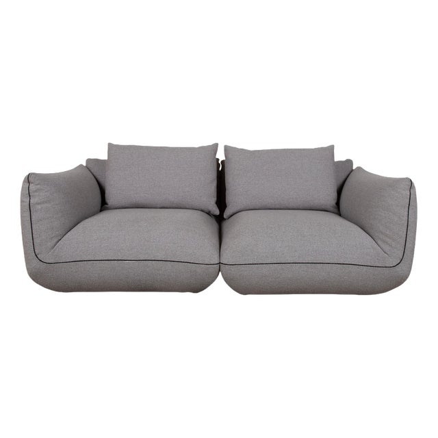 Jalis 21 Fabric Two-Seater Grey Sofa from COR For Sale