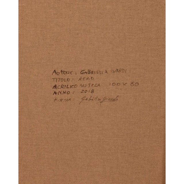 Gabriella Giardi, Moto Yamaha Phil Read, Oil on Canvas, 2018 For Sale - Image 6 of 7