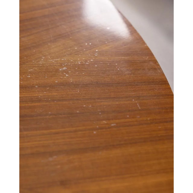 Black Vintage Round Wooden Table by Carlo Ratti for Lissoni, 1960s For Sale - Image 8 of 13