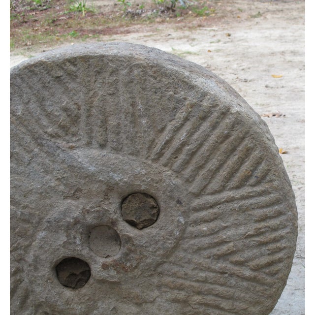 1930s 1930s Granite Mill Water Fountain Stone 7 For Sale - Image 5 of 7