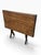Mid-Century Modern Mid-Century Vintage Wood Folding Occasional Table in Coffee Walnut Refinished For Sale - Image 3 of 8