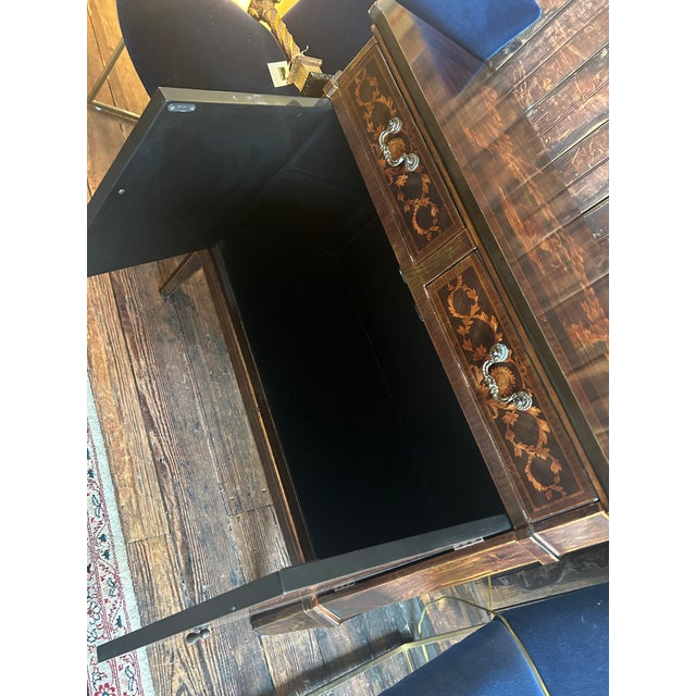 Marquetry Style Neoclassical Cabinet Console For Sale - Image 10 of 12