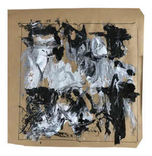 Stage Iv, Light Beam, Abstract Painting by Erik Sulander
