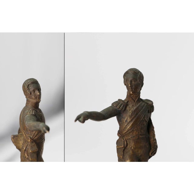 Origin: France. Circa: 19th Century. Material: Bronze. Item condition: Age weathered surfaces, some minor stains along the...